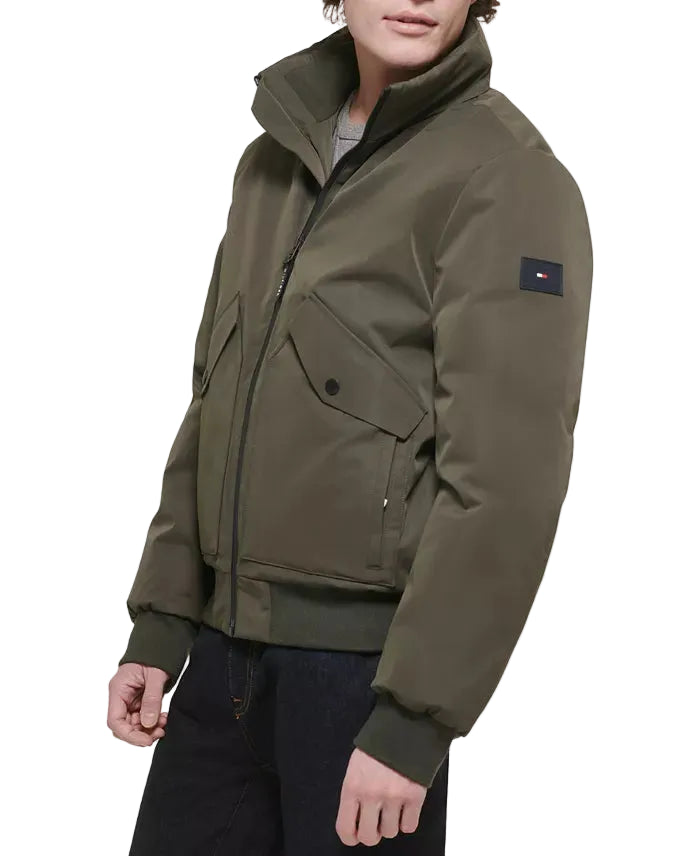 TOMMY HLFIGER bomber Men jacket _ Olive