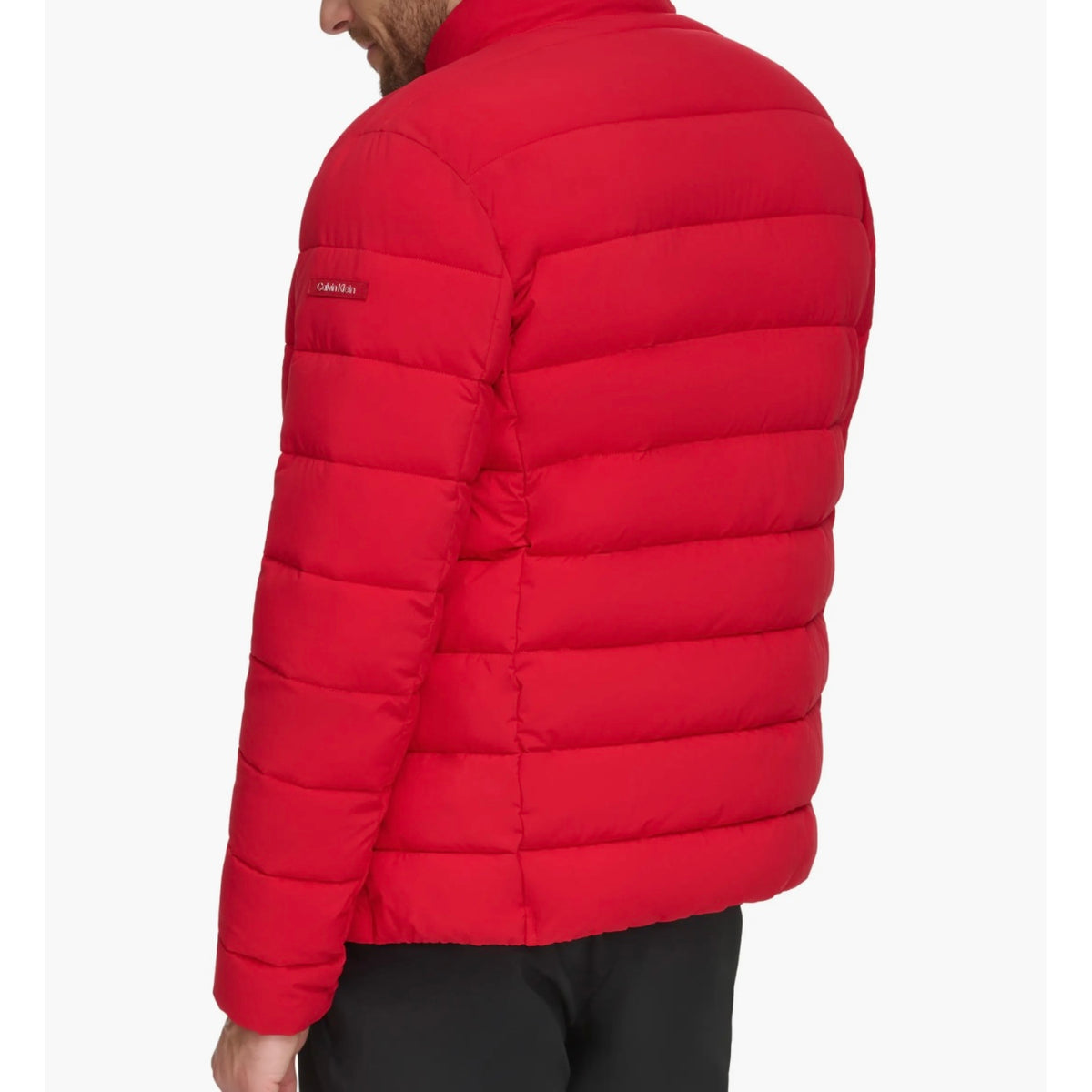 Calvin Klein Men’s Lightweight Puffer Jacket – Red