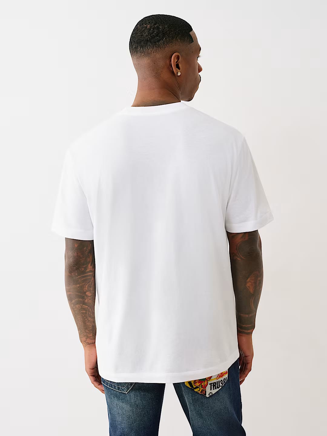 True Religion horseshoe beach tee regular fit _ White