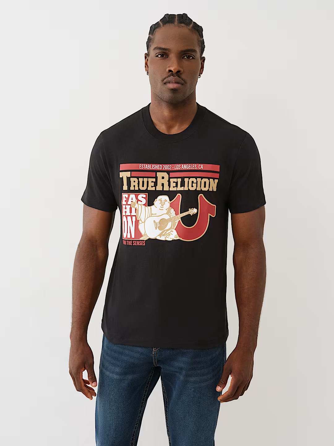 True Religion graphic tee regular fit _ Black
