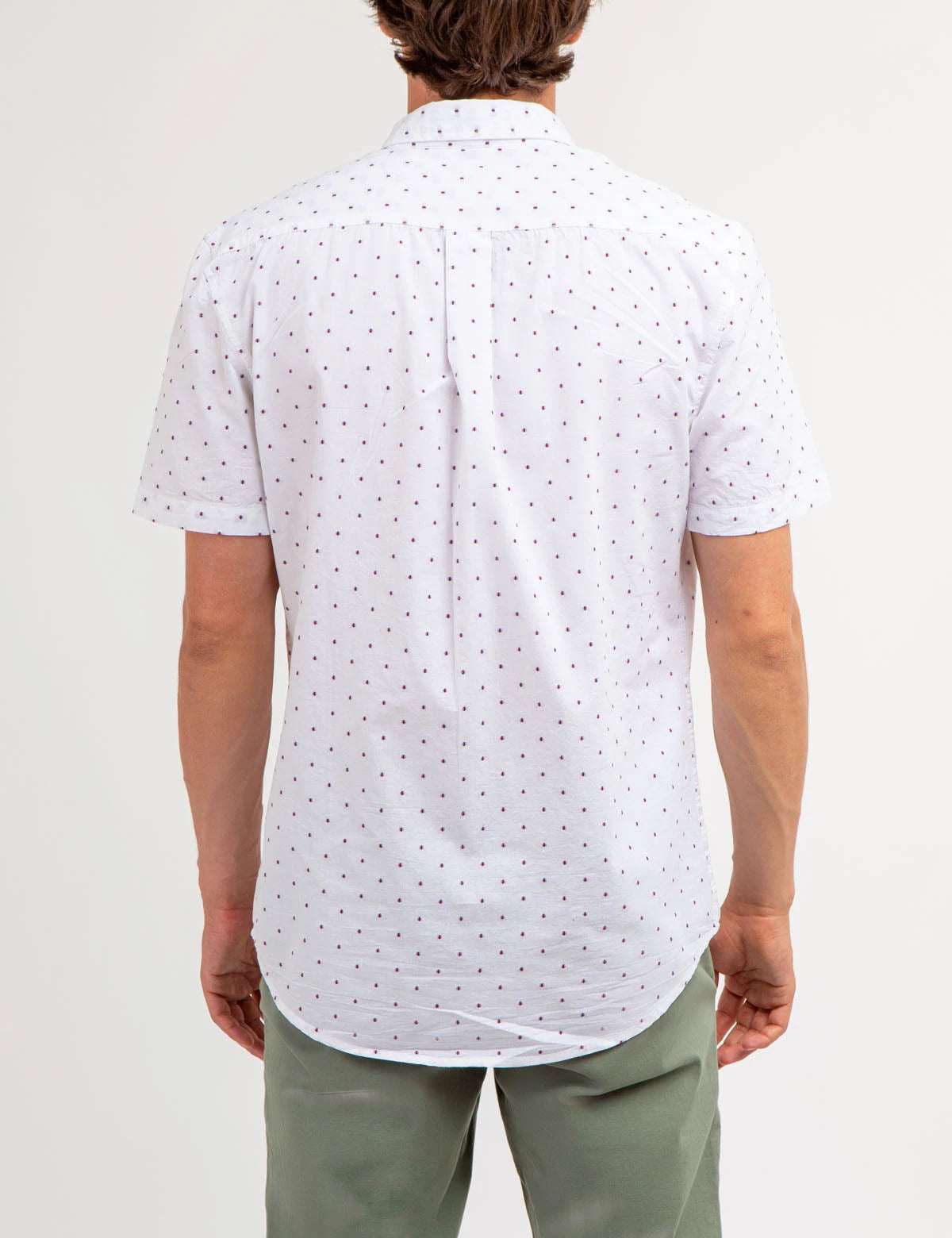 U.S POLO SWISS DOT POPLIN SHIRT