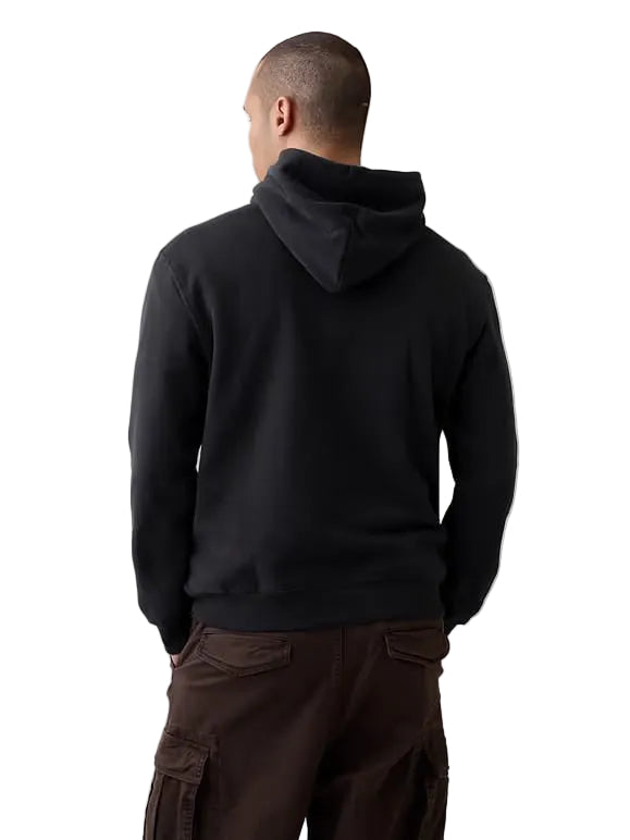 GAP Men’s VintageSoft Arch Logo Hoodie – Black Moonlight