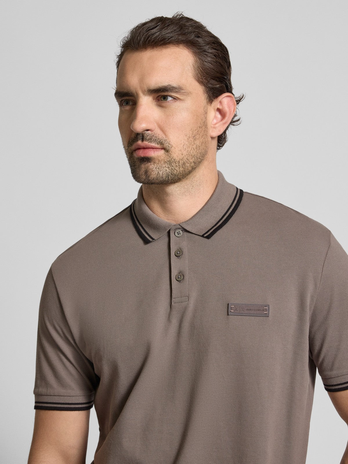Armani Exchange polo shirt with button placket