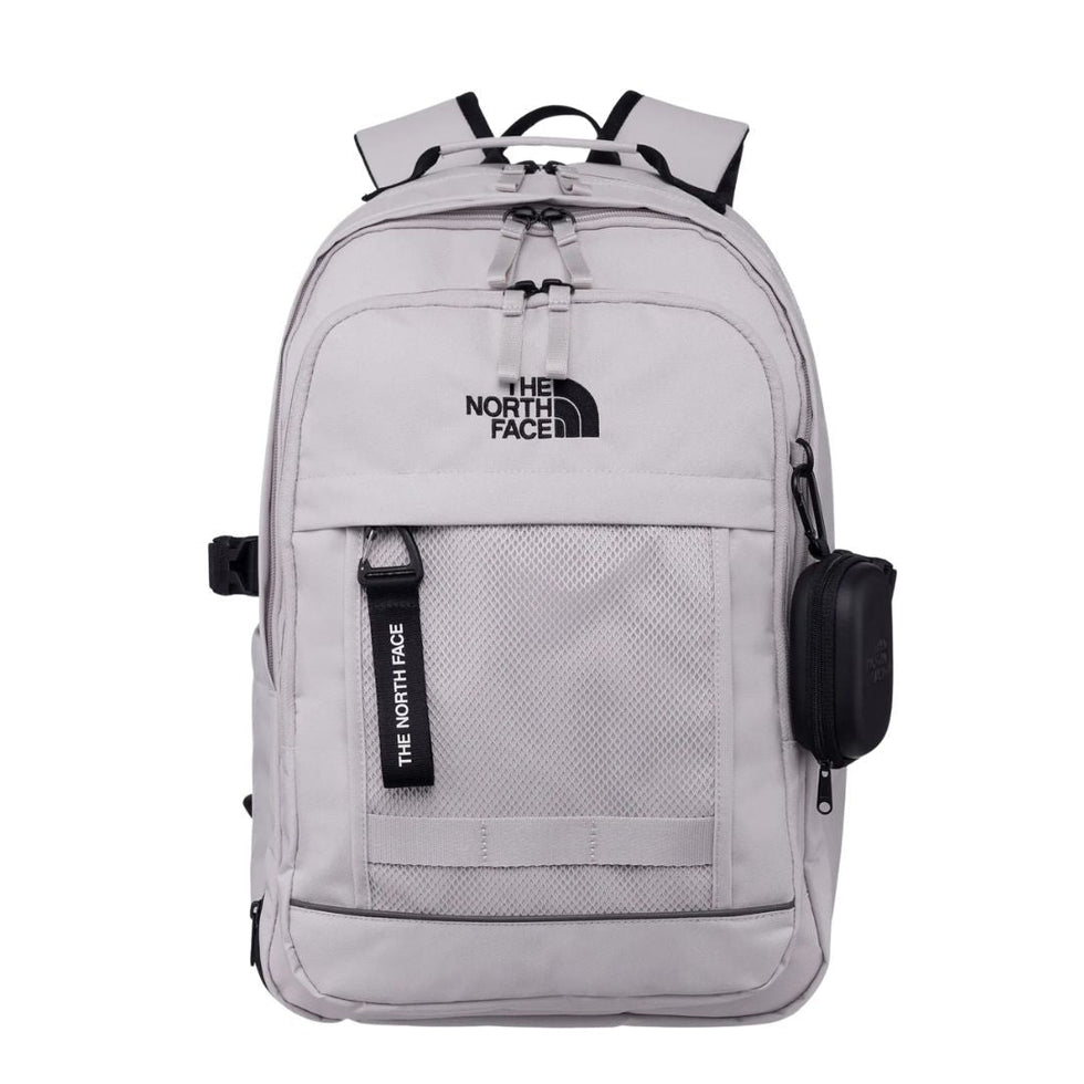 The North Face Dual Beige Backpack with Multi-Compartments