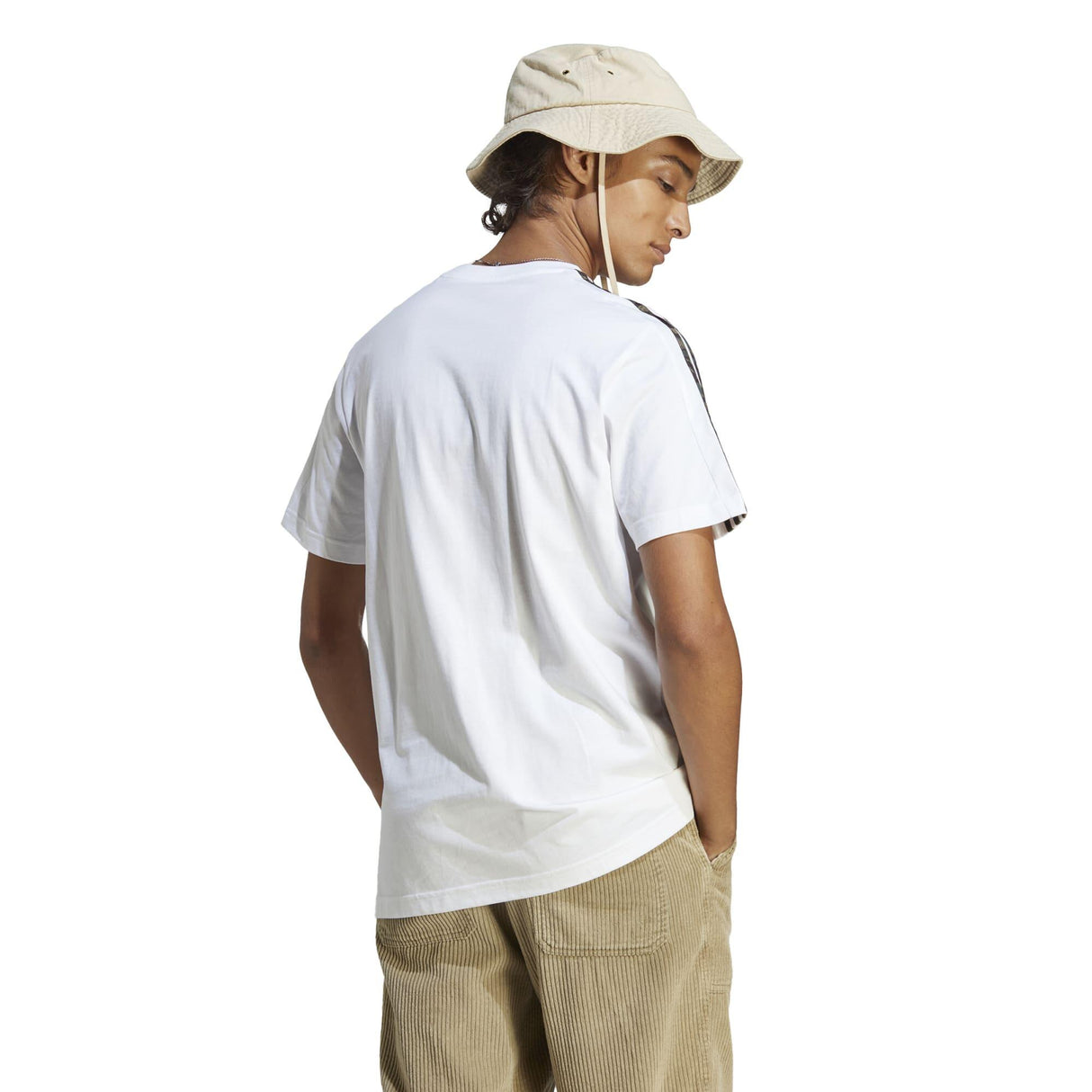adidas Mens Essentials Single Jersey 3-Stripes T-Shirt T-