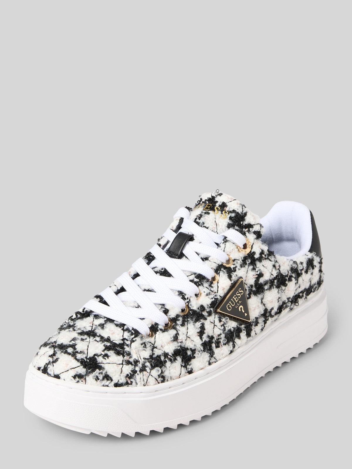 Shoes Guess DENESA sneakers with glitter yarn Women