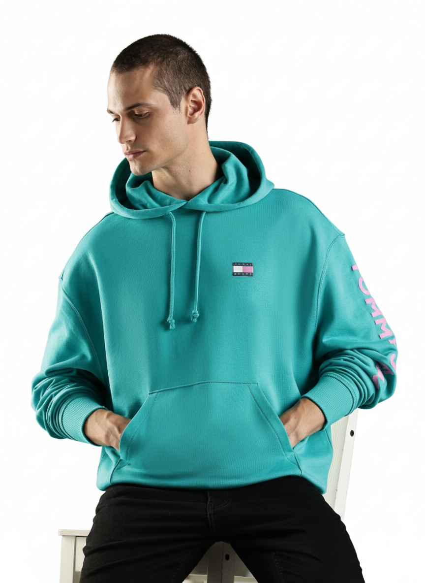 Tommy jeans Hoodie Men _ Turcoise