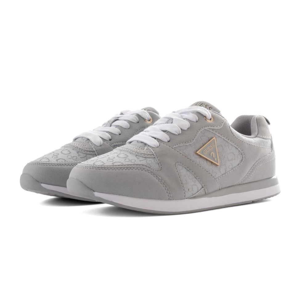 GUESS Women’s Light Grey Monogram Runner Sneakers