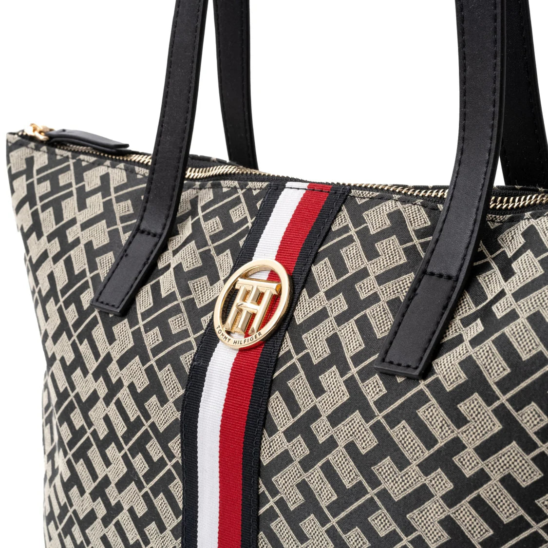 Tommy Hilfiger Travel Tote Bag - BLKGRY