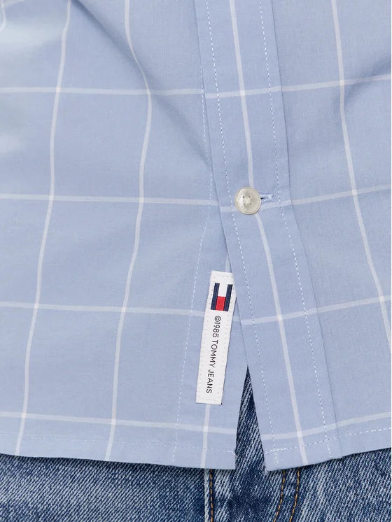 Tommy Jeans Camicia Blu Regular Fit