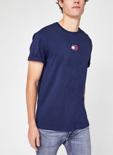 Tommy Jeans T-shirt - TJM Tommy Badge Tee - Bleu