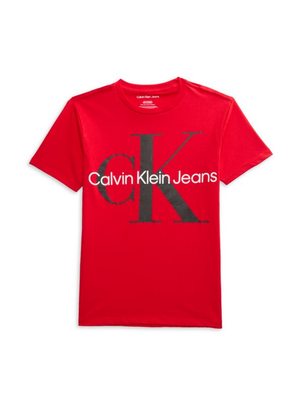 Calvin Klein Boy's Cotton Logo Tee