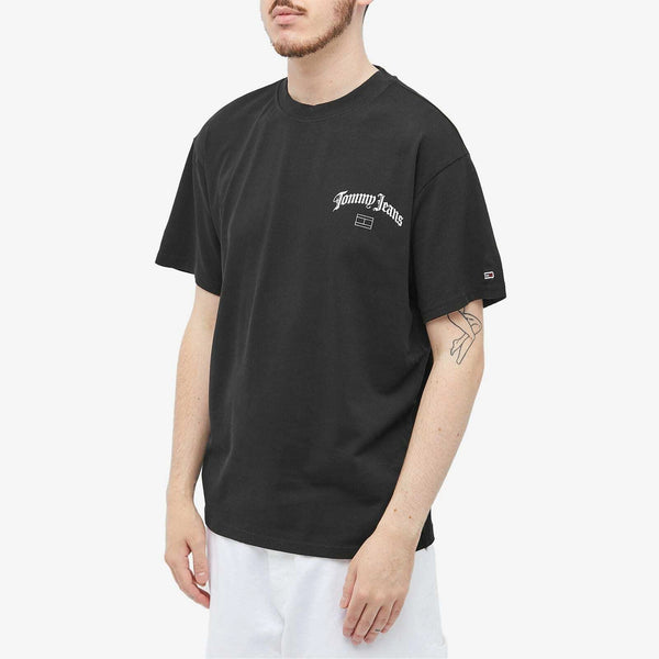 Tommy Jeans Men's Arch Logo T-Shirt in Black