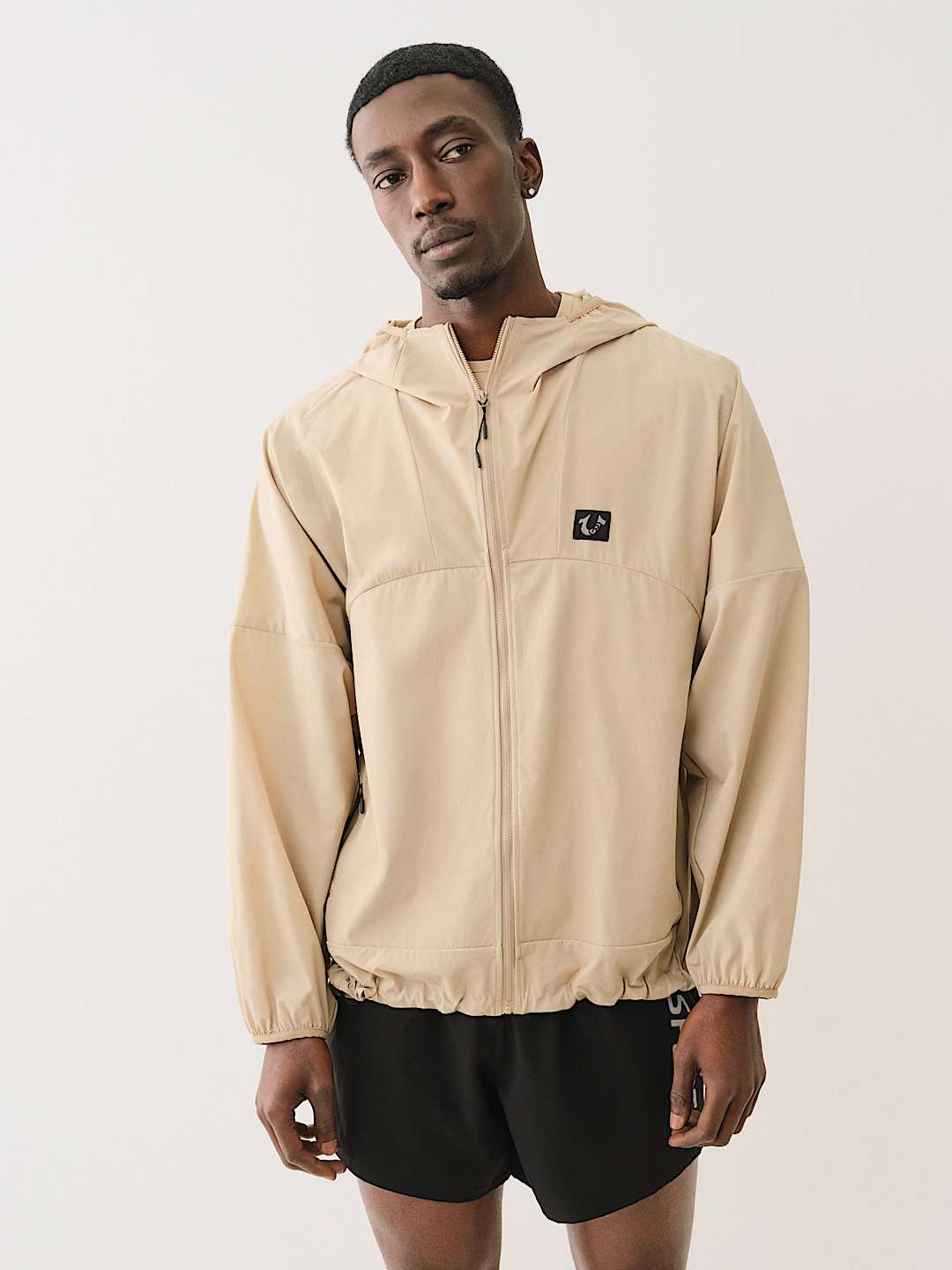 True Religion Men’s Lightweight Hooded Jacket – Khaki