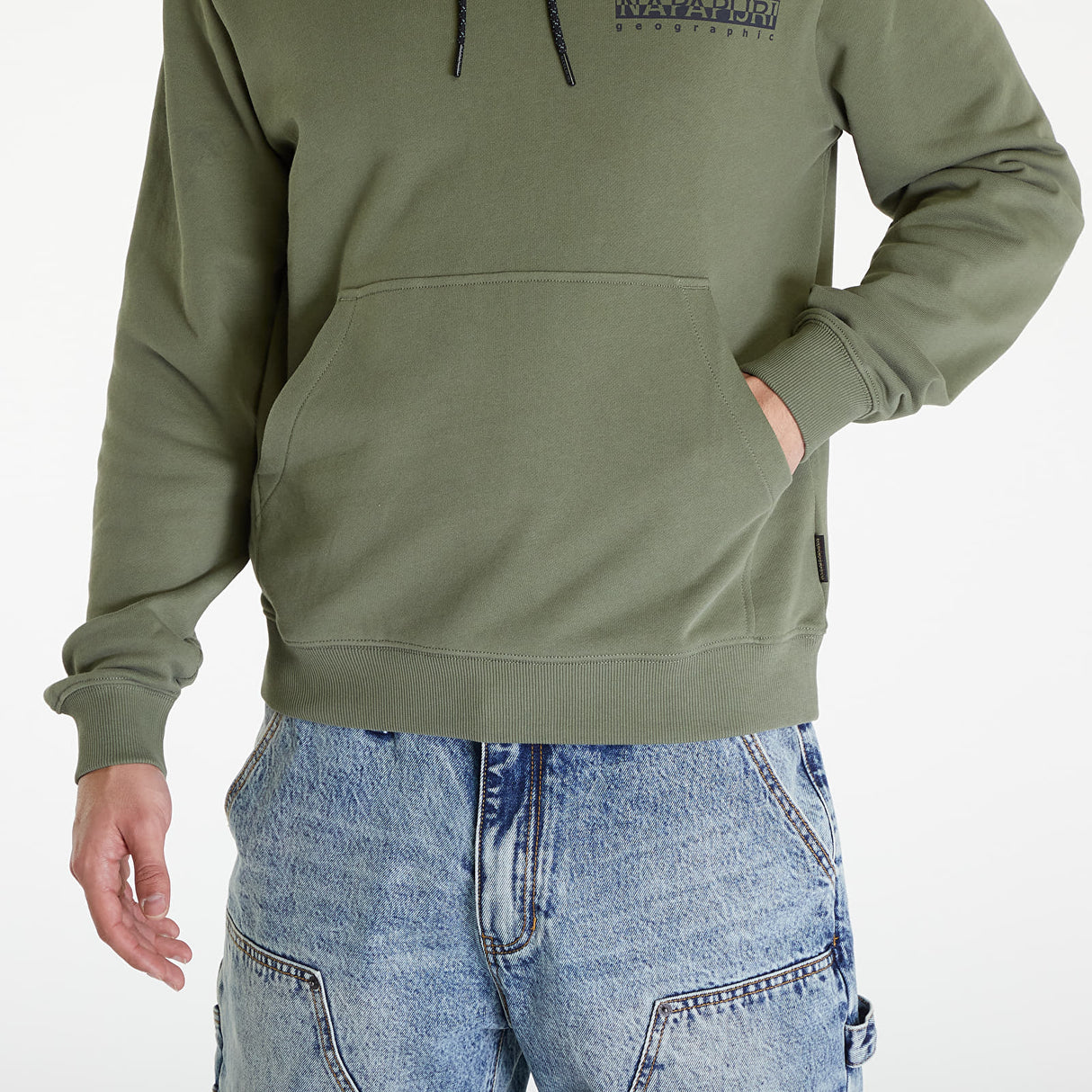 NAPAPIJRI Hoodie Logo Men Olive (BH)