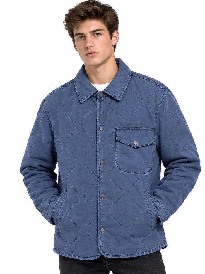 TOMMY HLFIGER Garment-Dyed Lightweight Quilted Men jacket _ Blue