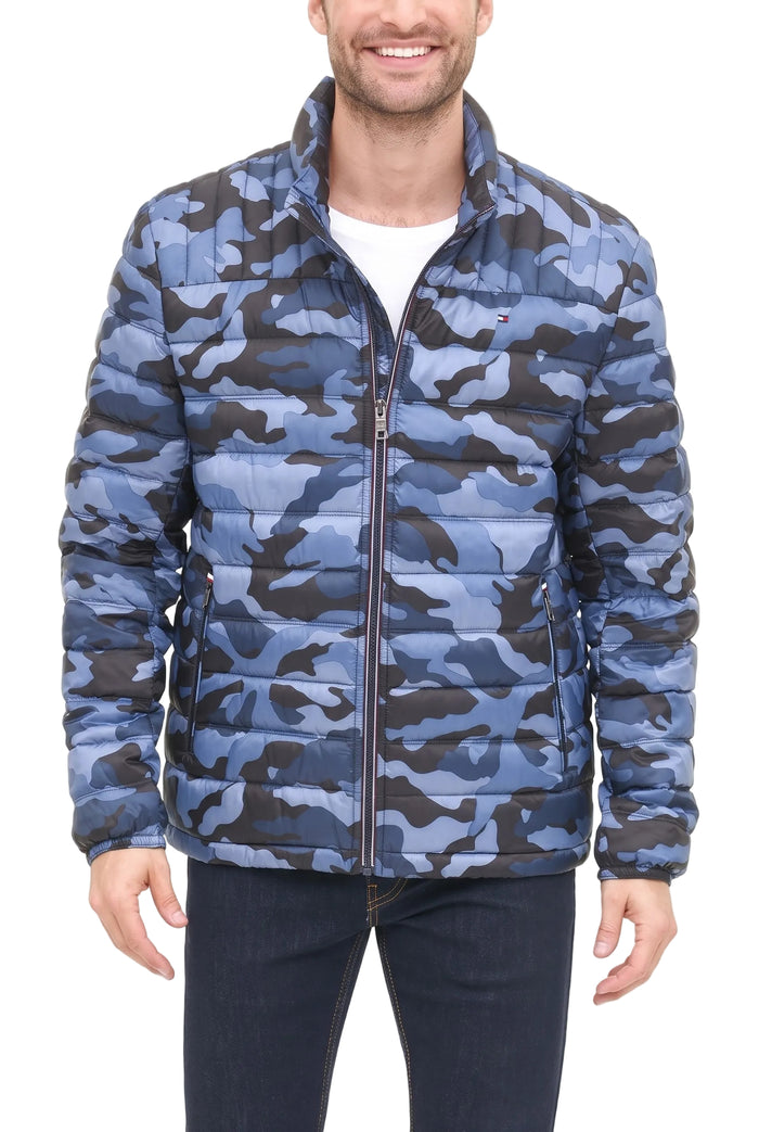 Tommy Hilfiger Ultra Loft Lightweight Packable Puffer Men Jacket _ Multicolor Army