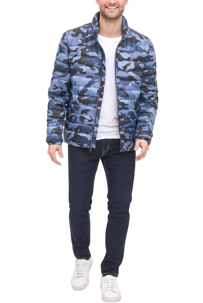 Tommy Hilfiger Ultra Loft Lightweight Packable Puffer Men Jacket _ Multicolor Army