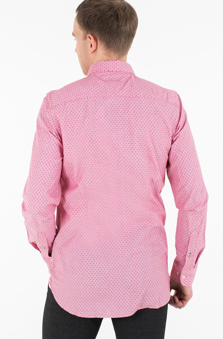 Tommy Hilfiger Shirt SLIM DOTTED SQUARE PRINT SHIRT