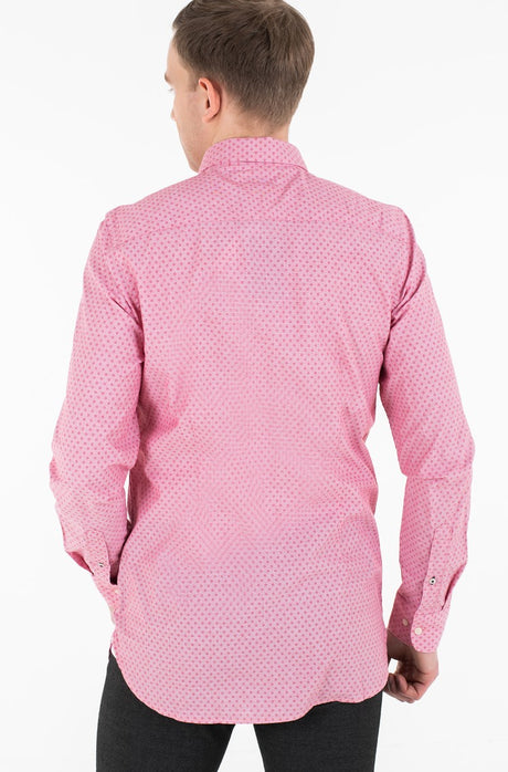 Tommy Hilfiger Shirt SLIM DOTTED SQUARE PRINT SHIRT