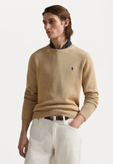 Ralph Lauren Men’s Classic Camel Crewneck Knit Sweater