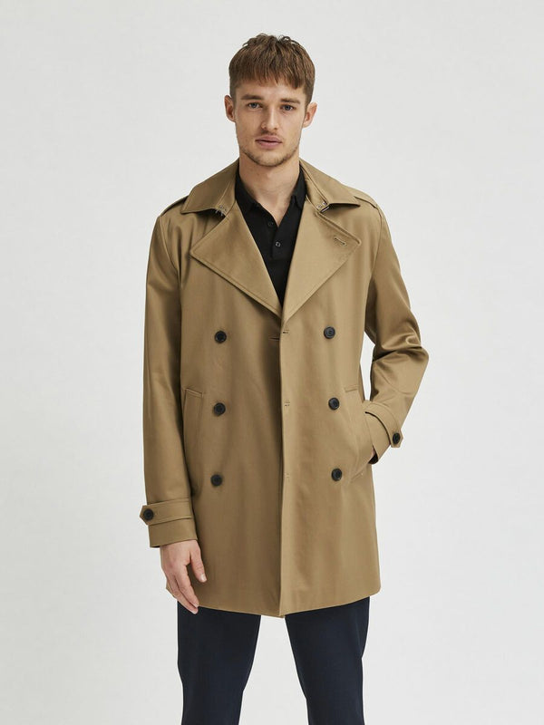 ORGANIC COTTON DOUBLE BREASTED COAT