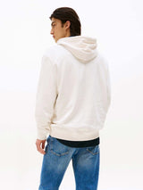 Tommy Jeans Men’s White Graphic Logo Hoodie