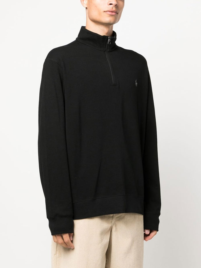U.S. Polo Assn. Men’s Black Half-Zip Mock Neck Sweatshirt