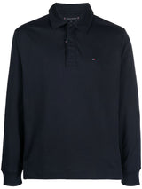 Classic Comfort: Tommy Hilfiger Long Sleeve Piqué Polo Shirt for Winter