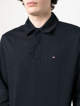 Classic Comfort: Tommy Hilfiger Long Sleeve Piqué Polo Shirt for Winter