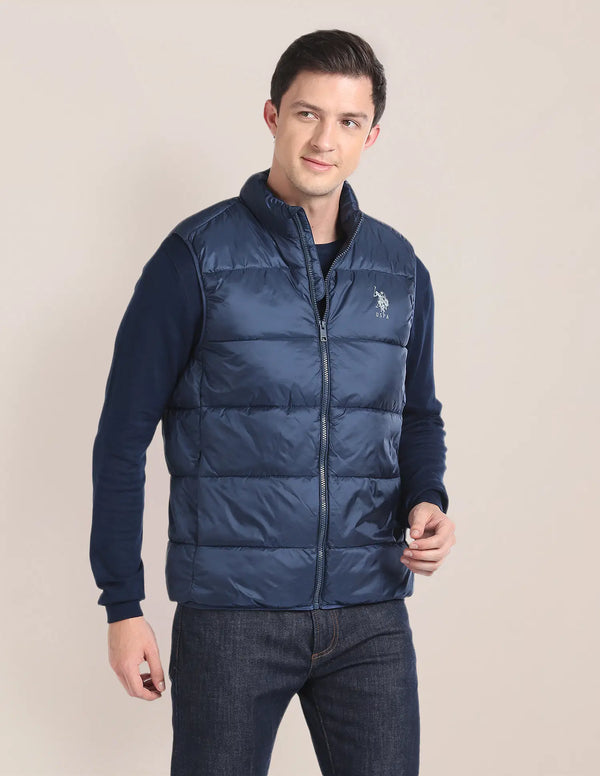 High Neck Sleeveles Puffer Jacket