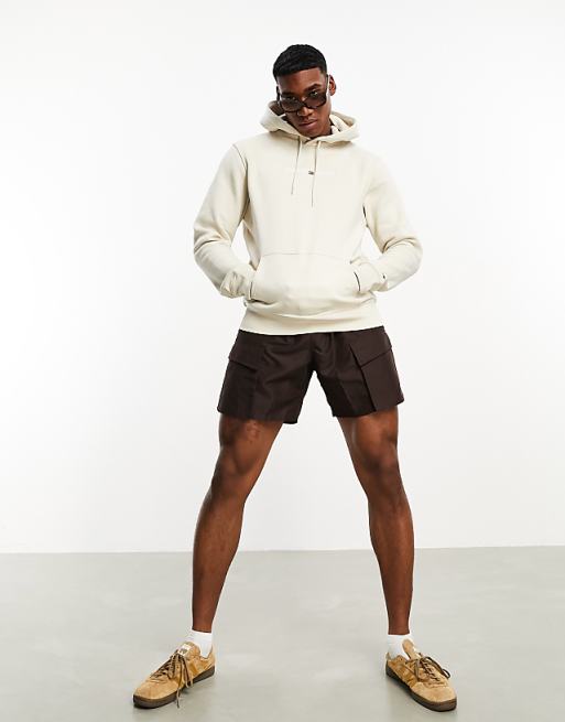 Tommy Jeans regular linear logo hoodie in beige