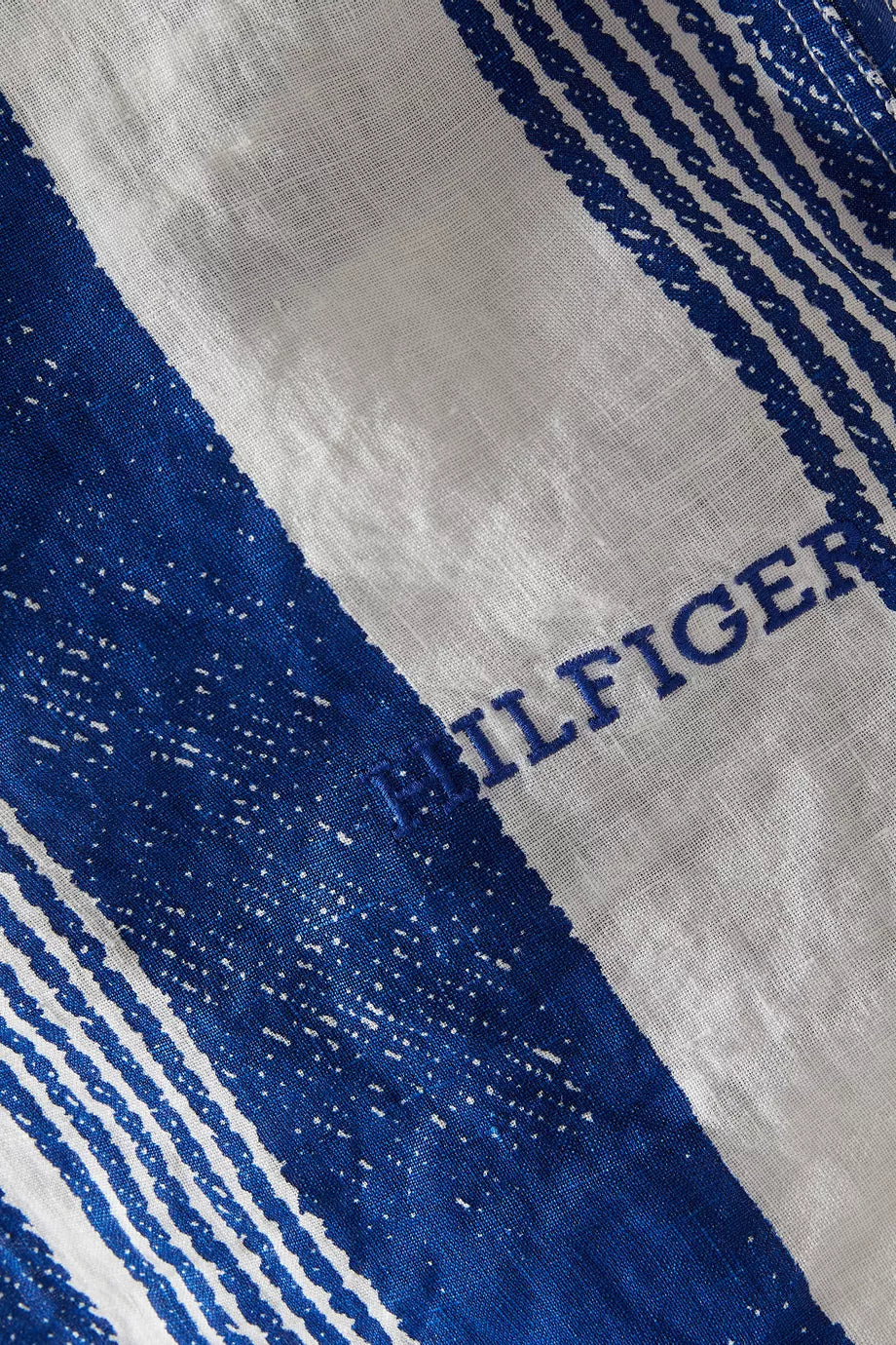 TOMMY HILFIGER Regency Blue & White Stripes Relaxed Fit Shirt