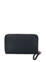 Tommy Hilfiger Women’s Navy Zip-Around Wallet – Classic Stripe Detail