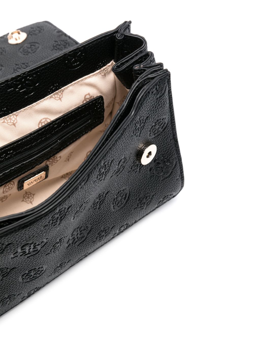 Guess Women’s Embossed Logo Crossbody Bag – Black