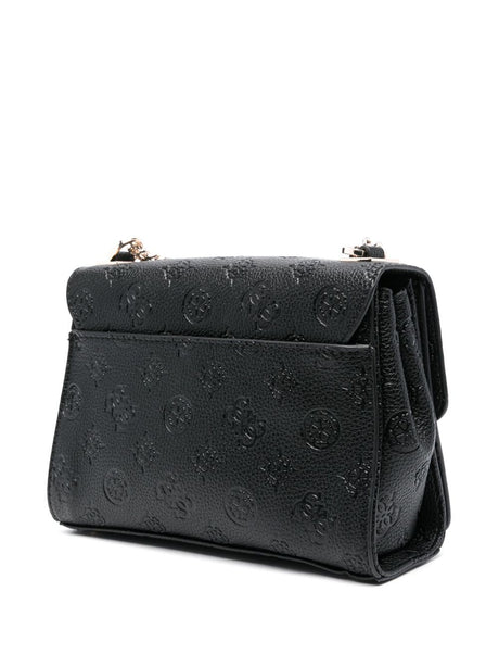 Guess Women’s Embossed Logo Crossbody Bag – Black