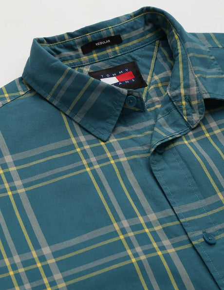 Tommy Hilfiger Poplin Tartan Check Shirt