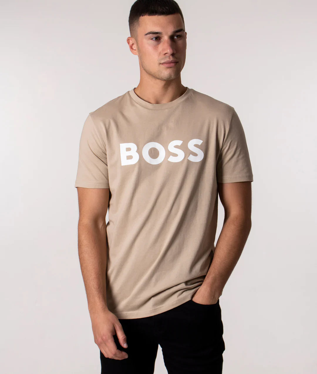 Hugo Boss Jersey Cotton T-Shirt-Beige