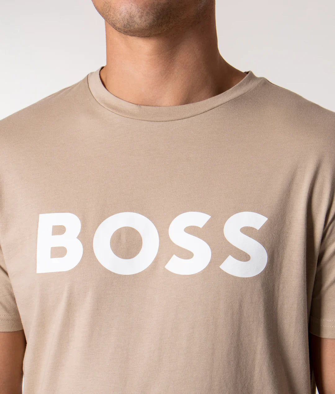 Hugo Boss Jersey Cotton T-Shirt-Beige