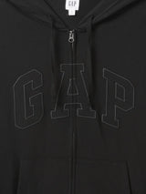 GAP Logo Zip Up Hoodie _ Black