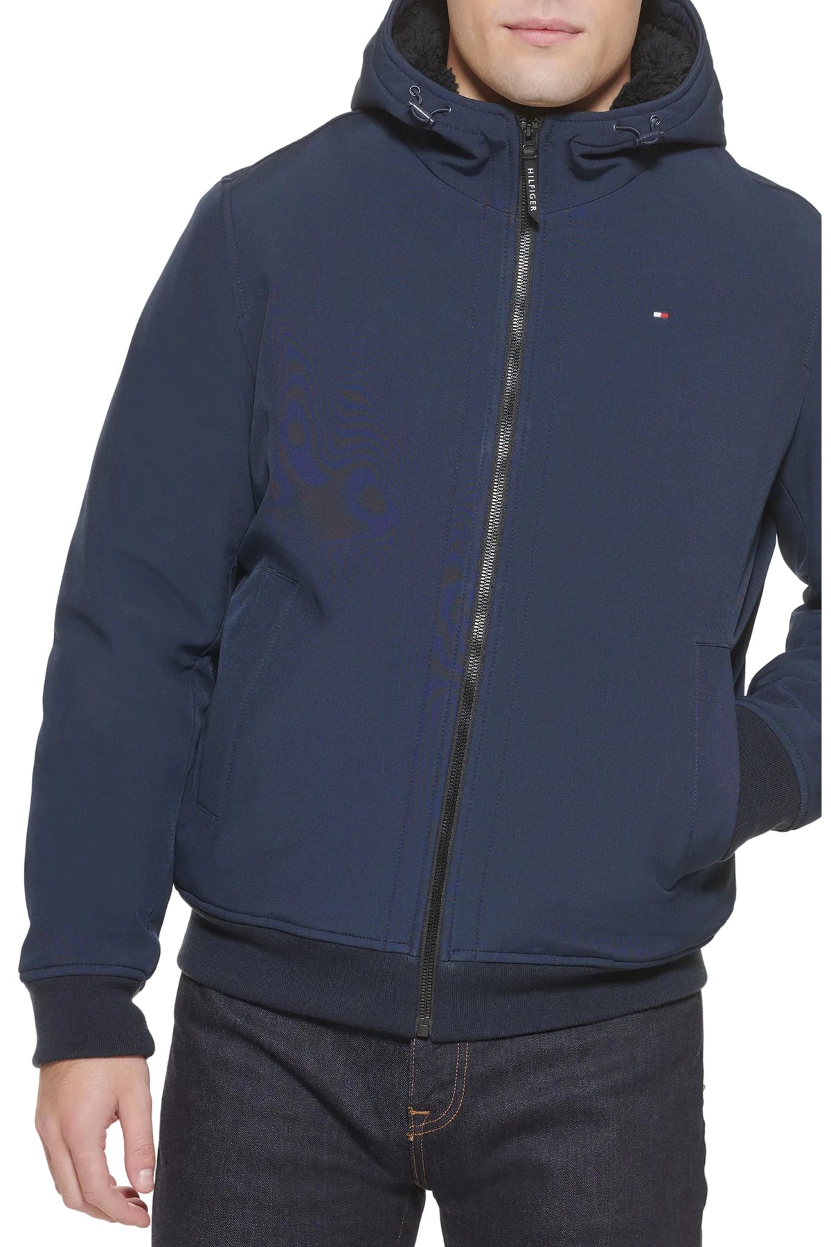 TOMMY HILFIGER Softshell Hooded Men jacket _ Navy