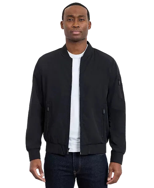 CALVIN KLEIN Ultralight Ripstop Bomber Men Jacket _ Black