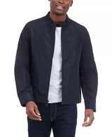 Michael Kors lightweight zip-up motorcycle Men Jacket _ Black