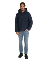 TOMMY HILFIGER Solid Zip-Up Parka Men jacket _ Navy