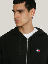 Tommy Jeans Black Full-Zip Hoodie