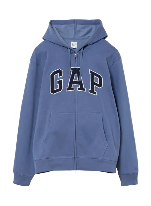GAP Logo Zip Up Hoodie _ Blue