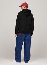 Tommy Hilfiger Men’s Flag Logo Hoodie – Black