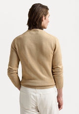 Ralph Lauren Men’s Classic Camel Crewneck Knit Sweater