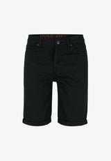 Hugo Boss Men's black denim  Shorts