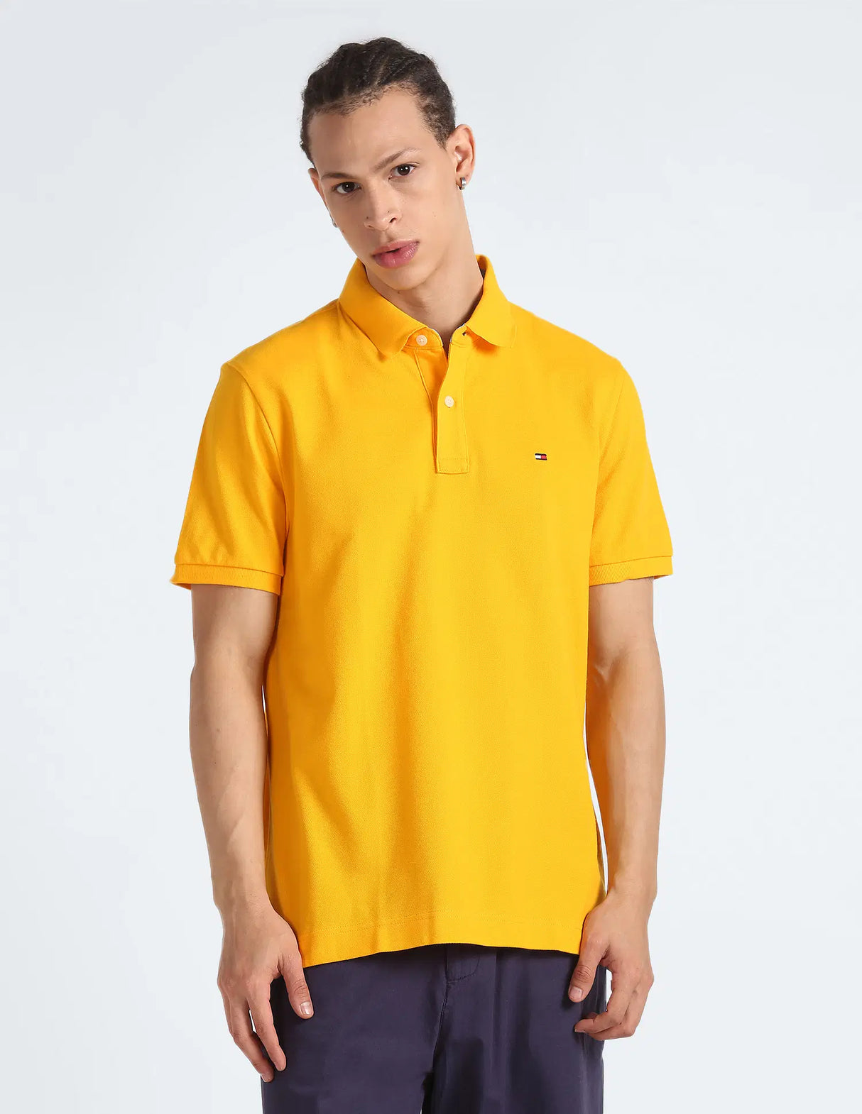 TOMMY HILFIGER Men Stretch Slim Fit Polo T-Shirt